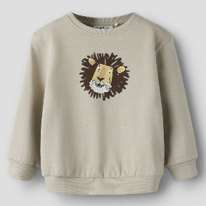 NAME IT Silver Lining Front Print Saku Bluse