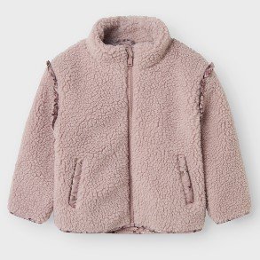 NAME IT Violet Ice Minna Teddy Jakke
