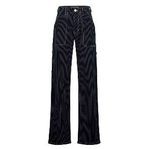 SOFIE SCHNOOR Dark Blue Stripe Cargo Pants