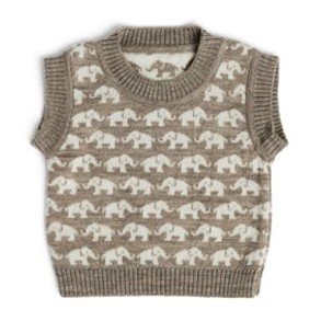 SMALLSTUFF Nature Melange Elephant Wool Vest