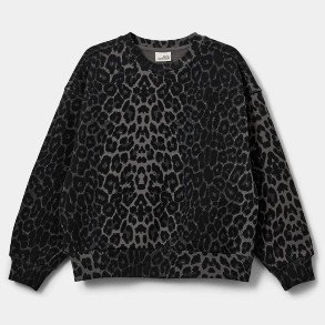 SOFIE SCHNOOR Grey Leopard Sweat Bluse