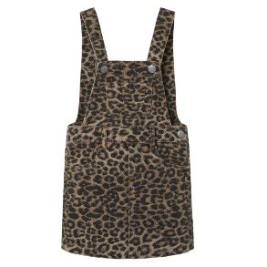 SOFIE SCHNOOR Larin Light Brown Leopard Dress