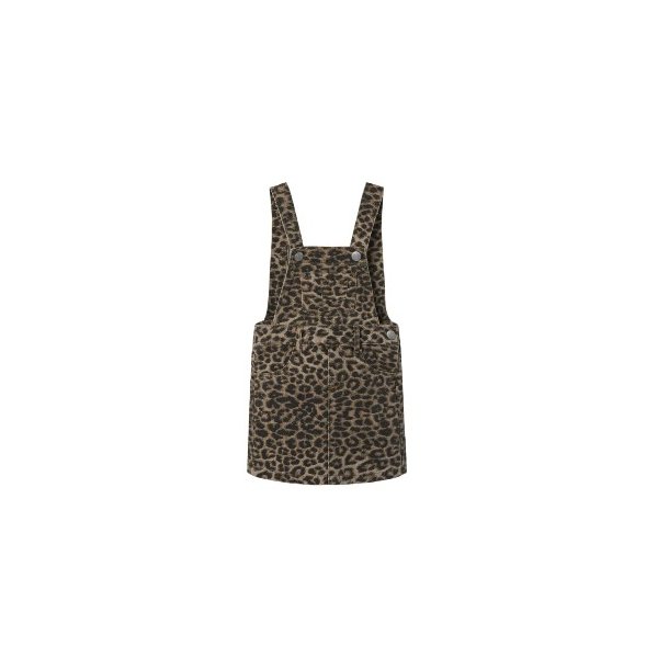 SOFIE SCHNOOR Larin Light Brown Leopard Dress