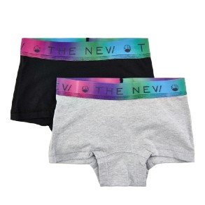 THE NEW Black Grey Holo 2 Pak Hipsters