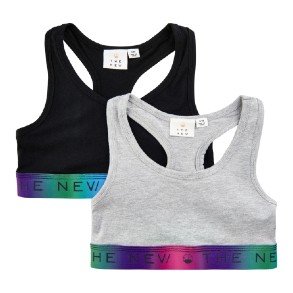 THE NEW Black Grey Holo 2 Pak Top