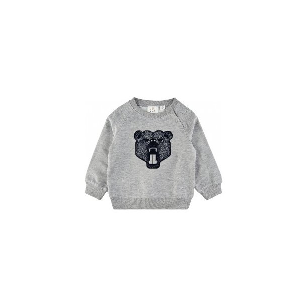 THE NEW SIBLINGS Grey Dylan Sweat Bluse