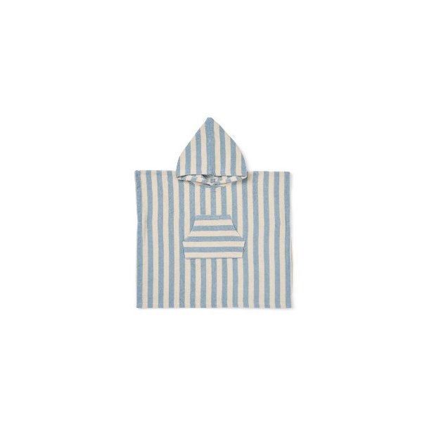 WHEAT Blue Swim Stripe Poncho