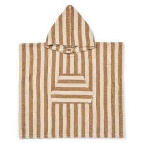 WHEAT Cappuchino Stripe Poncho