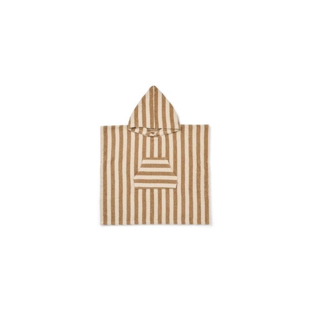 WHEAT Cappuchino Stripe Poncho
